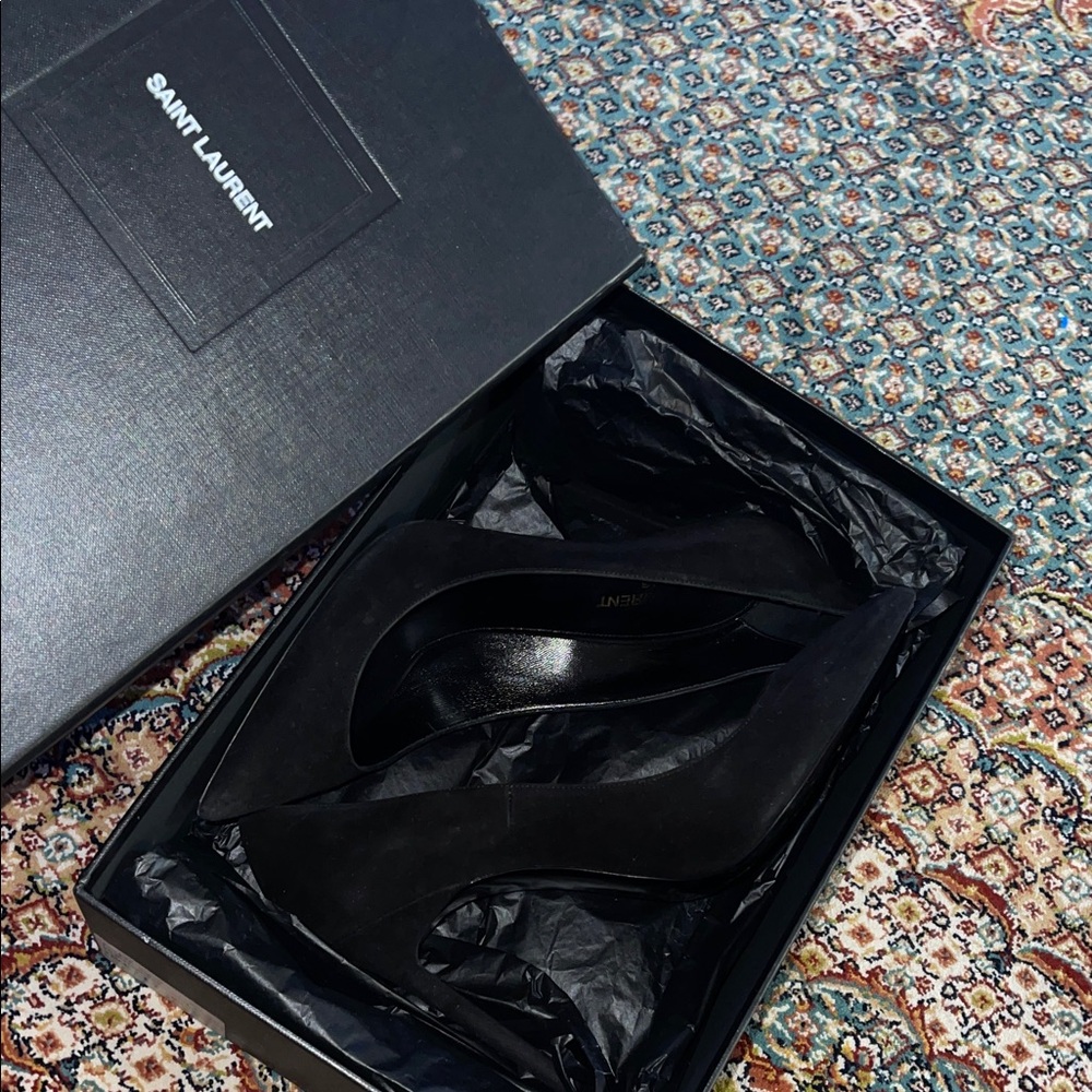 Saint Laurent Sleek Suede Heels